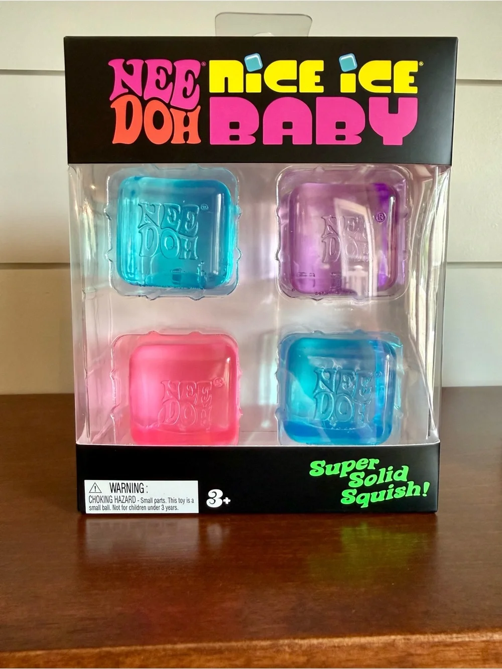 NeeDoh Nice Ice Baby (4 pack) Nice Berg and Glitter & Glow Nice Cube Trio ✨